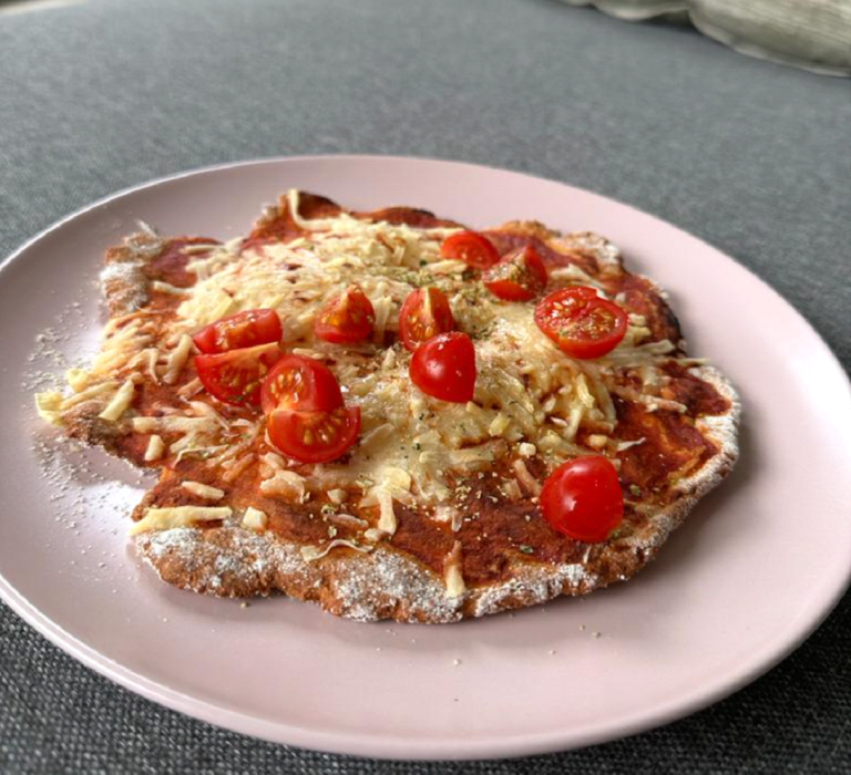 Rezept für low-carb Pizza